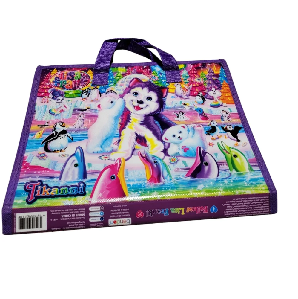 LISA FRANK Tikanni Trifold Portfolio Binder Carrying Case